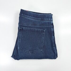 Spanx Jean-ish Ankle Leggings Womens XL Blue Denim Pull On Jeggings 20018R
